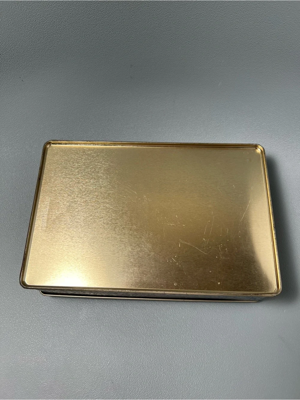 Floral Tin Container